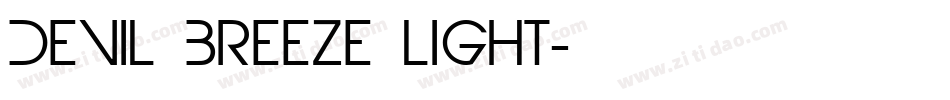 Devil Breeze Light字体转换